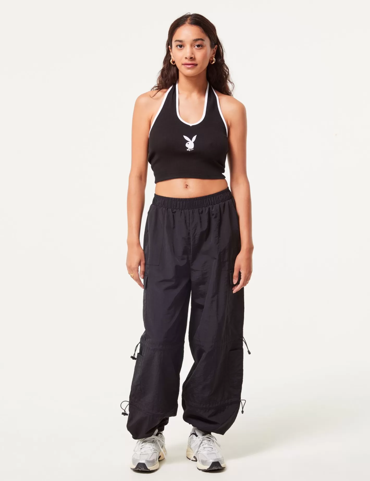 Crop top dos nu finitions blanches PLAYBOY X DCM ^Jennyfer Clearance