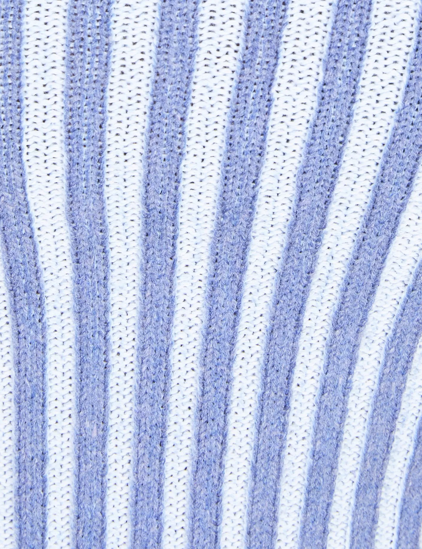 Pull col bardot en maille côtelée à rayures bleu et bleu foncé^Jennyfer Discount