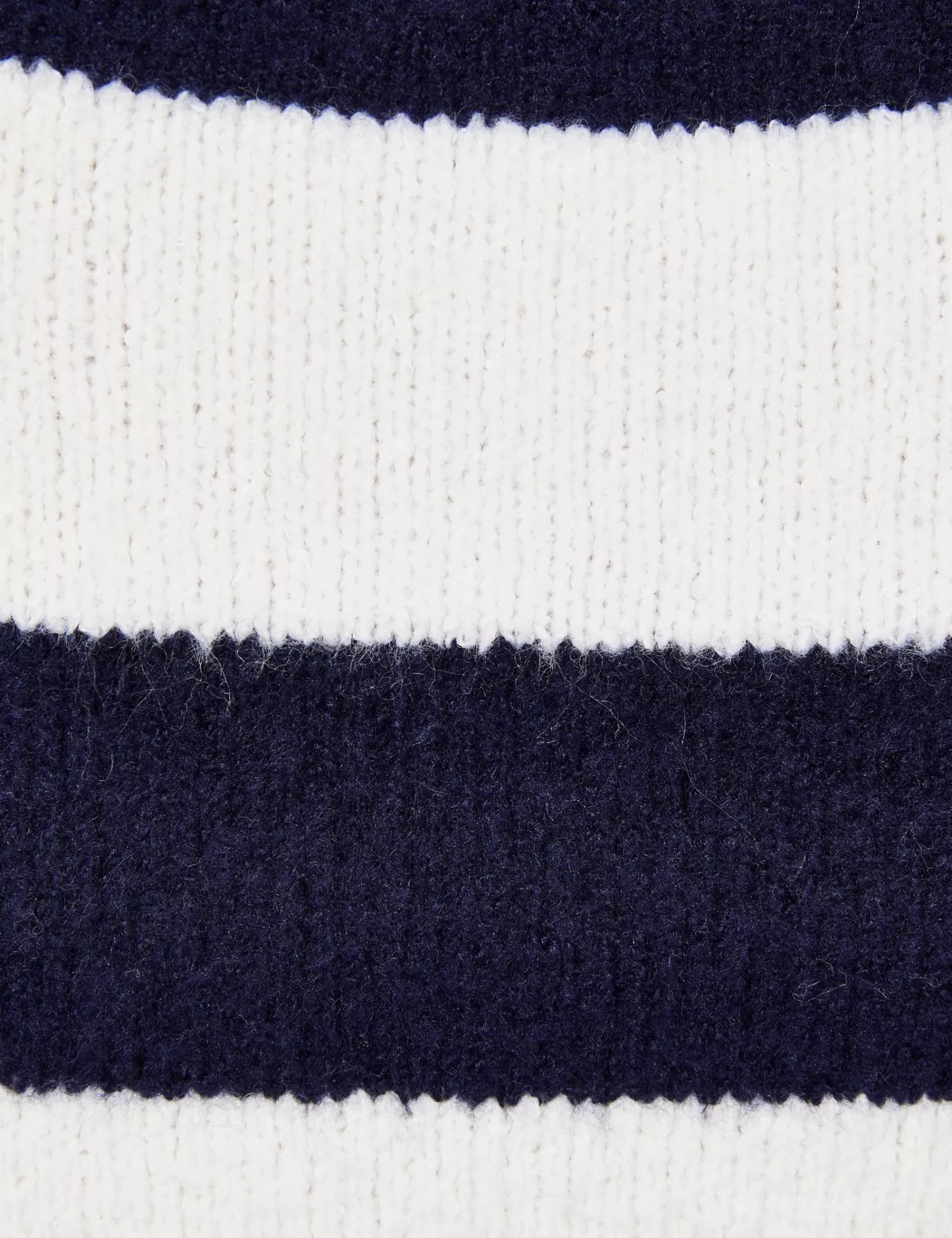 Pull court à col V à rayures blanc et bleu marine^Jennyfer Online