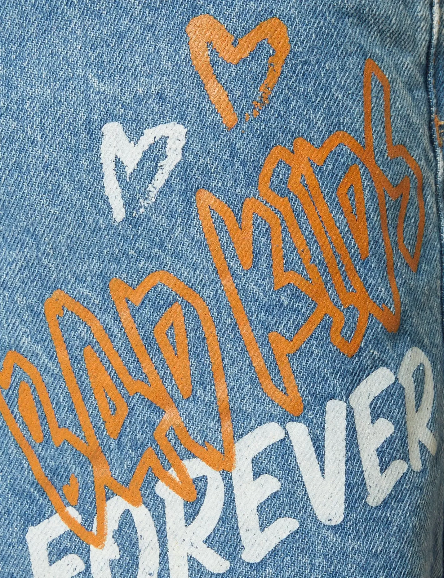 Short avec mix d'imprimés et message bleu et orange^Jennyfer Shop