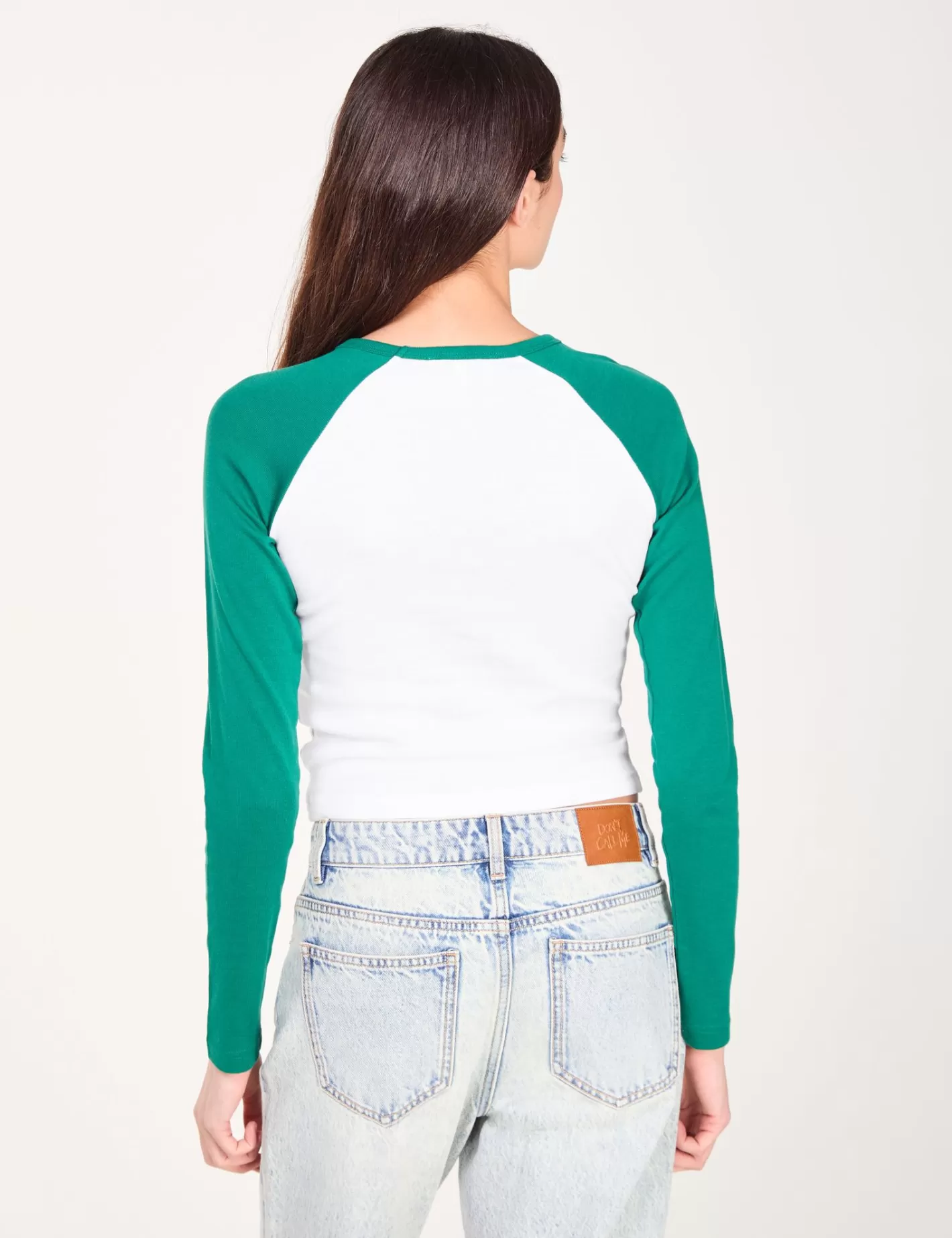 T-shirt attitude à manches longues bicolore blanc et ^Jennyfer Cheap