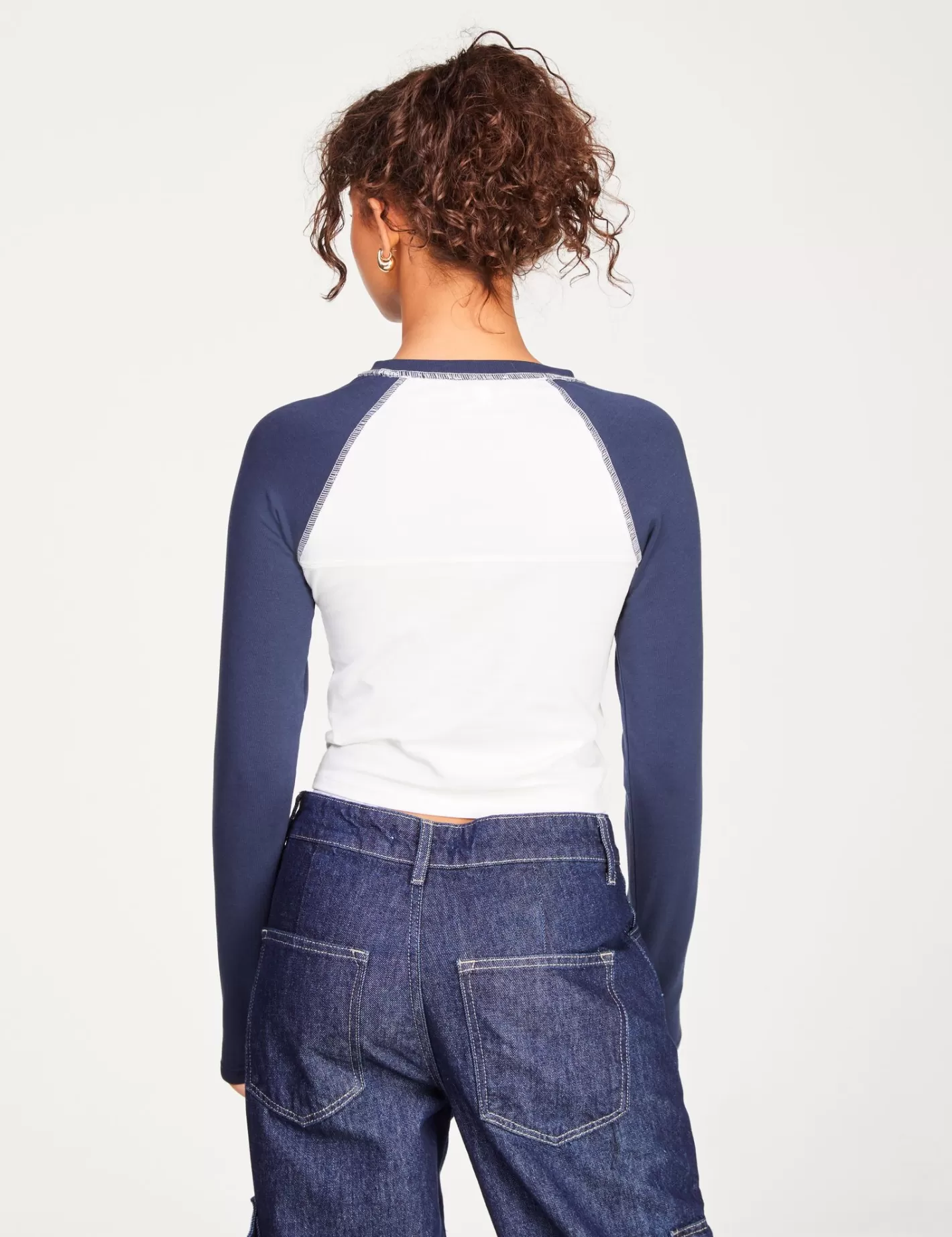 T-shirt bicolore imprimé NYC blanc et ^Jennyfer Shop