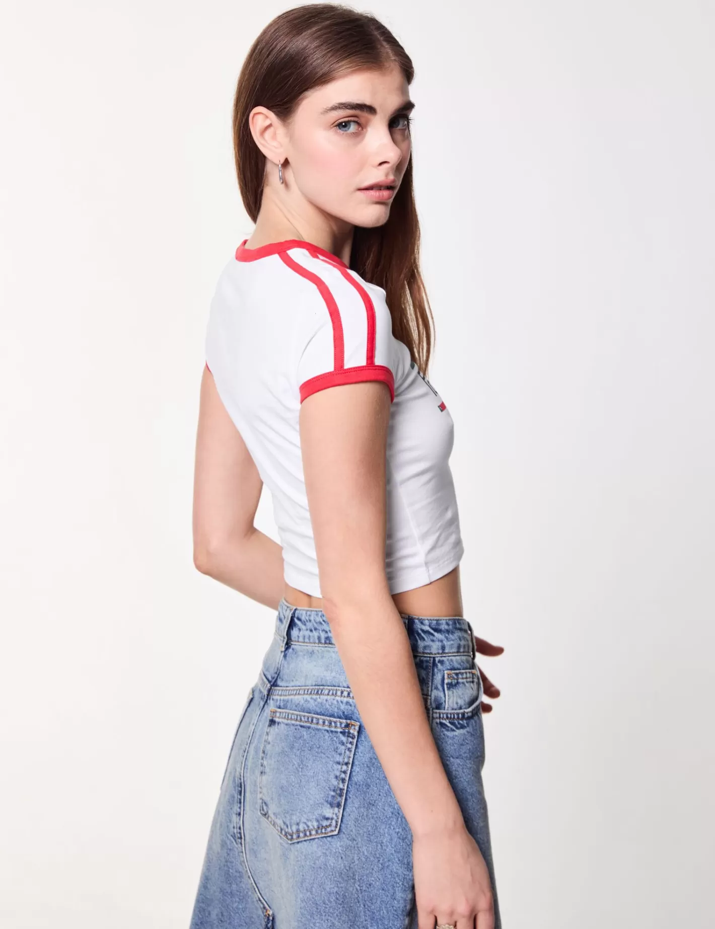 T-shirt bicolore imprimé portugal blanc^Jennyfer Fashion