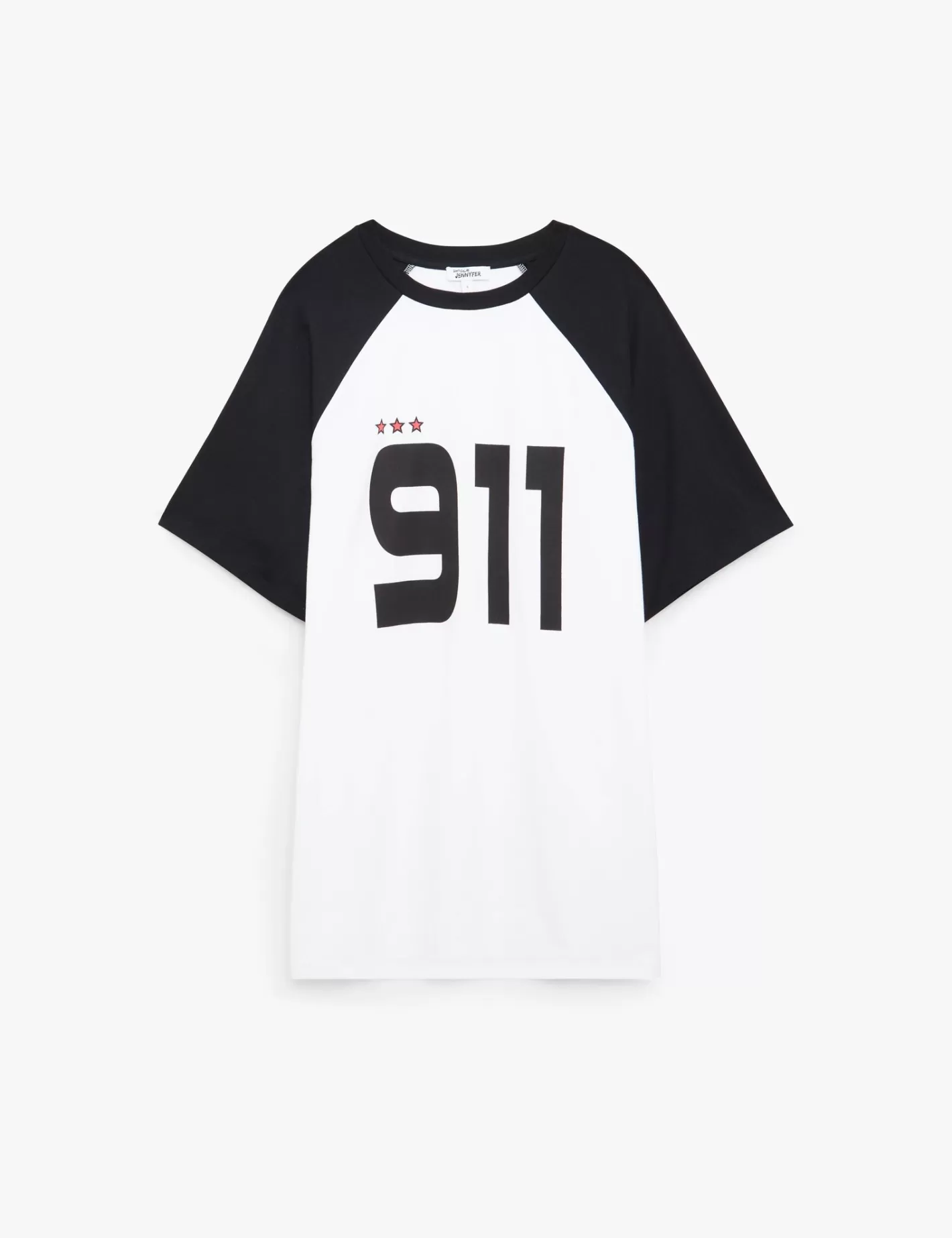 T-shirt de foot oversize bicolore noir 911^Jennyfer Sale