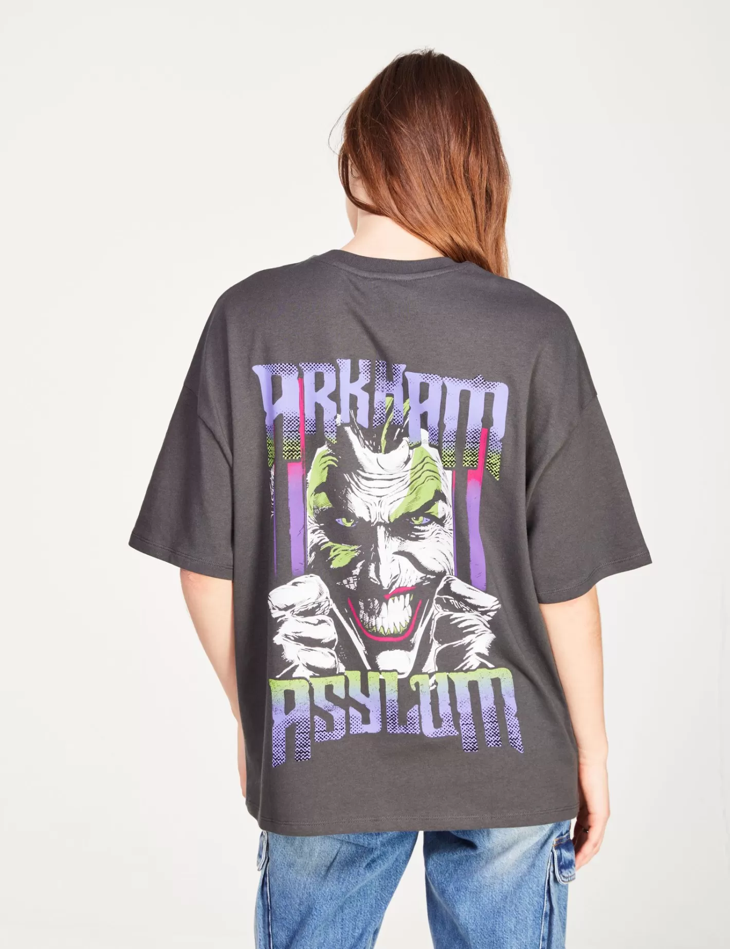 T-shirt oversize gris imprimé JOKER DC X DCM ^Jennyfer New