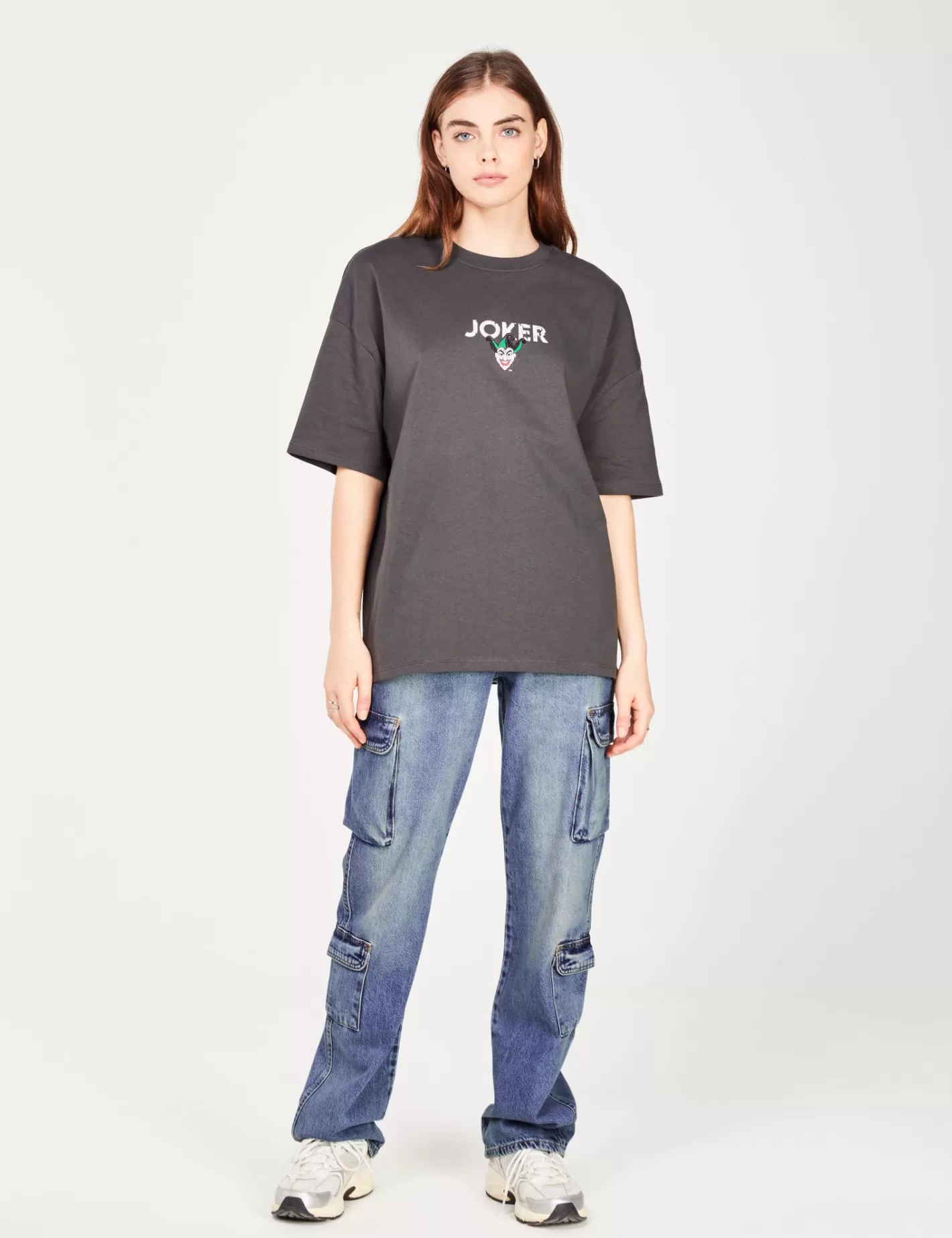 T-shirt oversize gris imprimé JOKER DC X DCM ^Jennyfer New