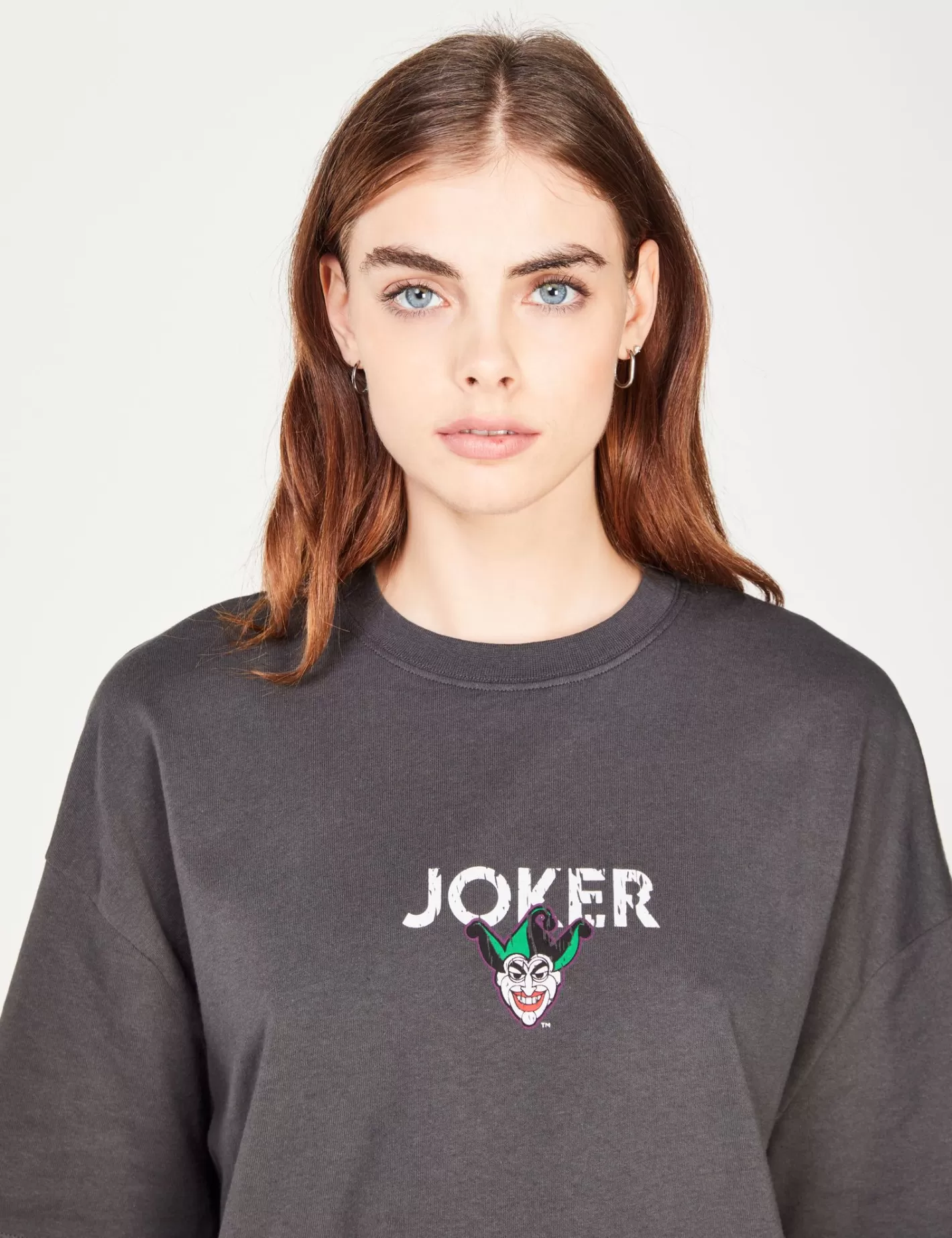 T-shirt oversize gris imprimé JOKER DC X DCM ^Jennyfer New